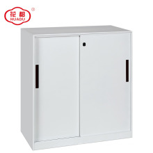 2018 new design half height metal sliding door file cabinet with shelves